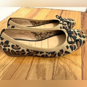 Me Too Aviana leopard print ballet flats